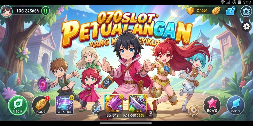 Gameplay 070SLOT menampilkan karakter Anime dalam momen seru.