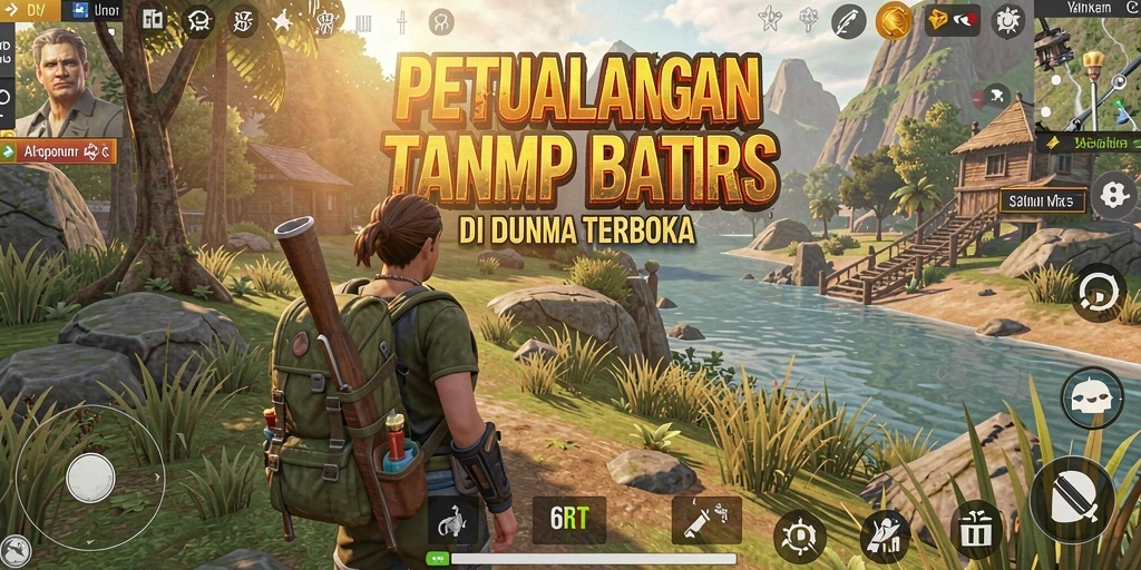 Tampilan gameplay 6RT yang menakjubkan dalam dunia terbuka.