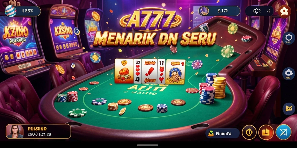 Tampilan menarik dari gameplay Kasino A7777 yang seru.