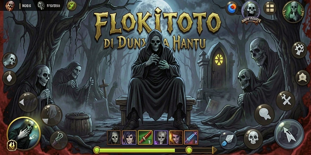Screenshot menampilkan momen mencekam dalam gameplay FLOKITOTO.
