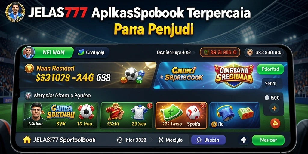 Tampilan gameplay seru dan interaktif dari JELAS777 Sportsbook.