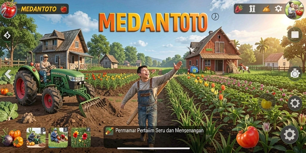 Gameplay menarik dalam MEDANTOTO menampilkan pengalaman bertani yang seru.