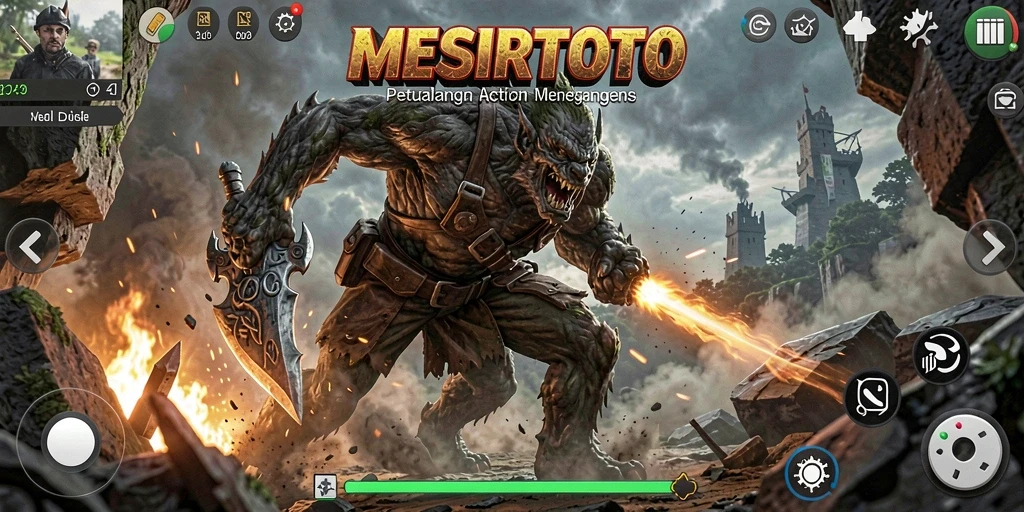 Tampilan aksi seru dalam game MESIRTOTO dengan grafis menawan.