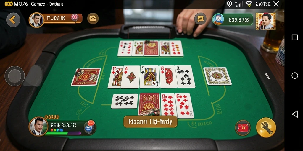 Tampilan gameplay yang seru dalam MPO76, dengan fitur interaksi antar pemain.