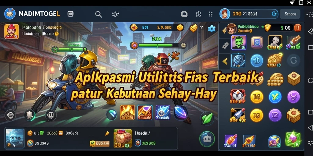 Tangkapan layar utama NADIMTOGEL menampilkan fitur utilitas yang memudahkan pengelolaan tugas.