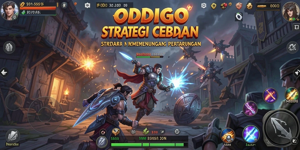 Tampilan gameplay ODDIGO dengan berbagai strategi menarik dan grafis menawan.