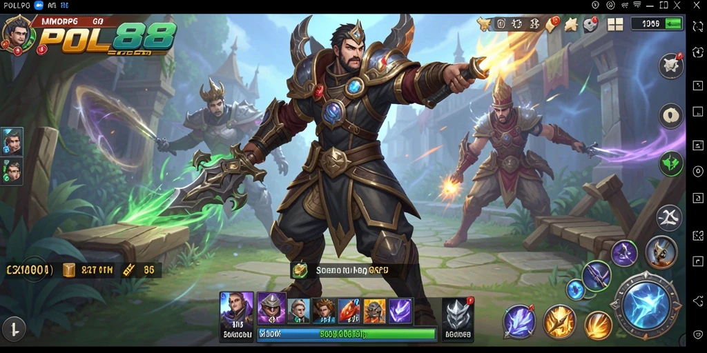 Tangkapan layar utama POL88 menunjukkan gameplay yang menarik dan aksi seru dalam dunia MMORPG.