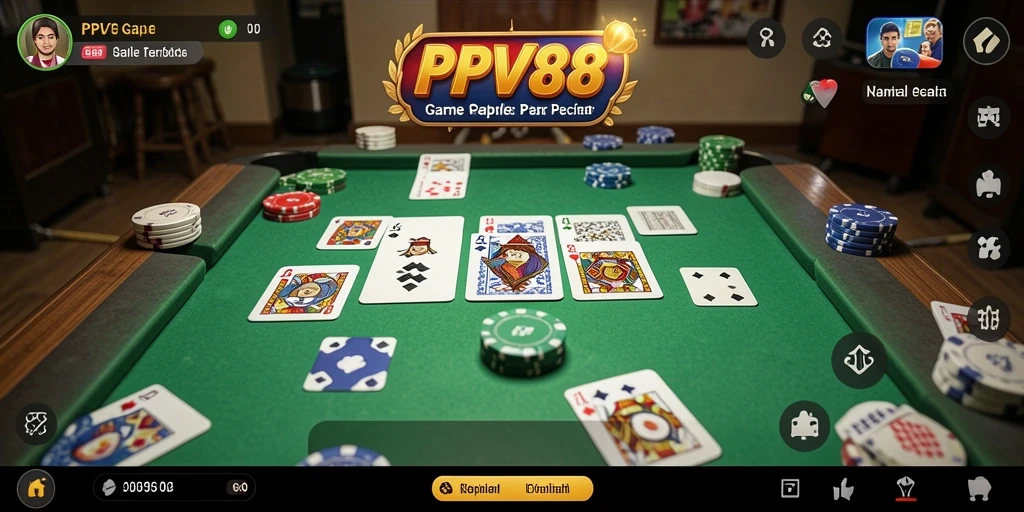 Tampilan gameplay seru di PPV88 saat bermain Gaple.