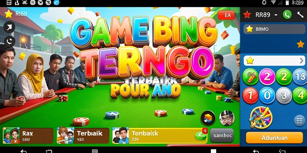 Tampilan gameplay seru dari aplikasi Bingo RR89 dengan interaksi pemain.