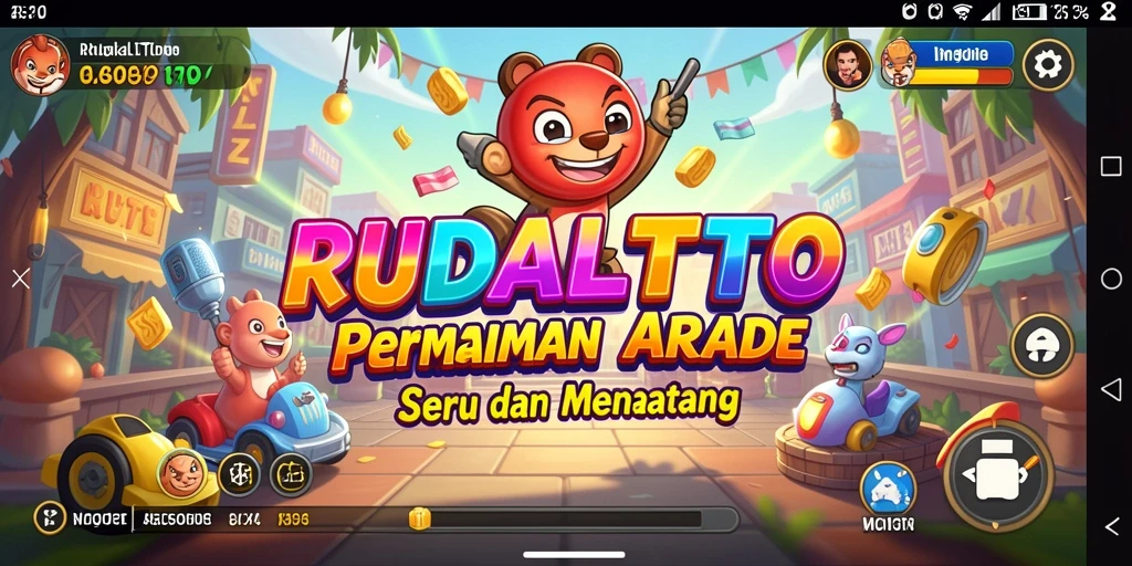 Screenshot gameplay RUDALTOTO menampilkan aksi seru dalam permainan Arcade.