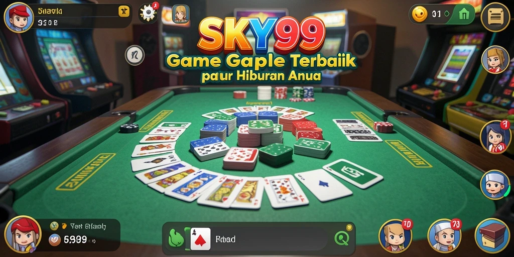 Screenshot gameplay Gaple di SKY99 yang penuh aksi.