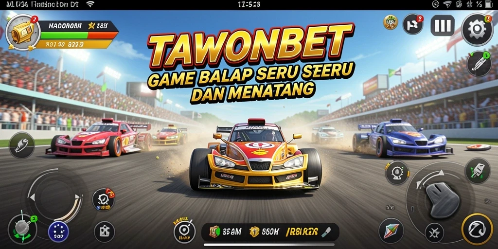 Gameplay Racing TAWONBET yang mendebarkan dan penuh aksi.