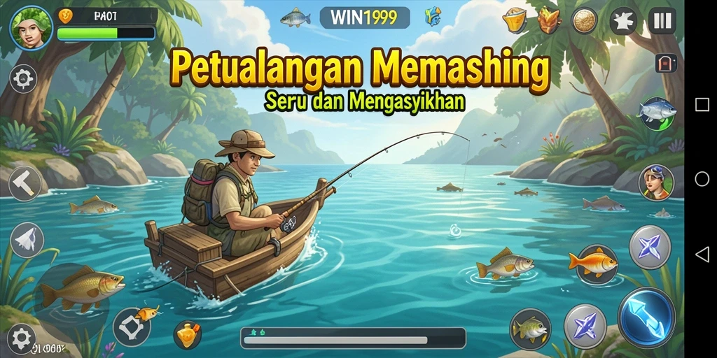 Tampilan screenshot utama WIN199 menunjukkan keseruan gameplay memancing yang menakjubkan.